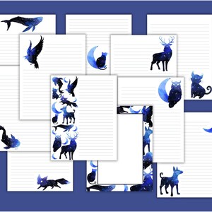 Space Animals Printable Stationary/Astronomy Stationary/Pen Pal Stationary