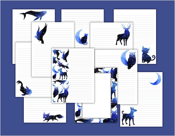 Space Animals Printable Stationary