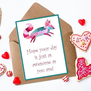 Animal Valentine&#39;s Day Cards, printable classroom valentines day cards for kids