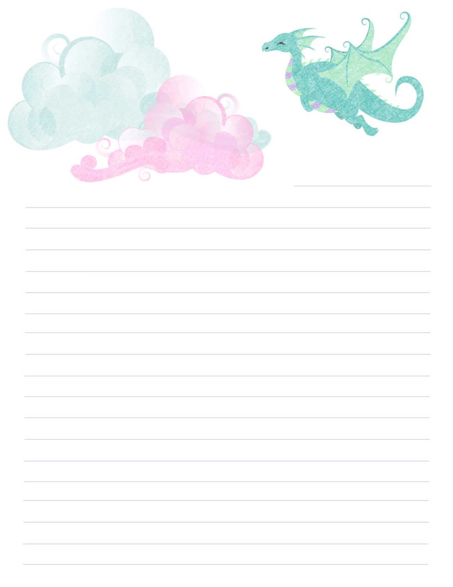 Chalk Dragon Art/dragon Stationery-printable Stationary - Etsy Israel