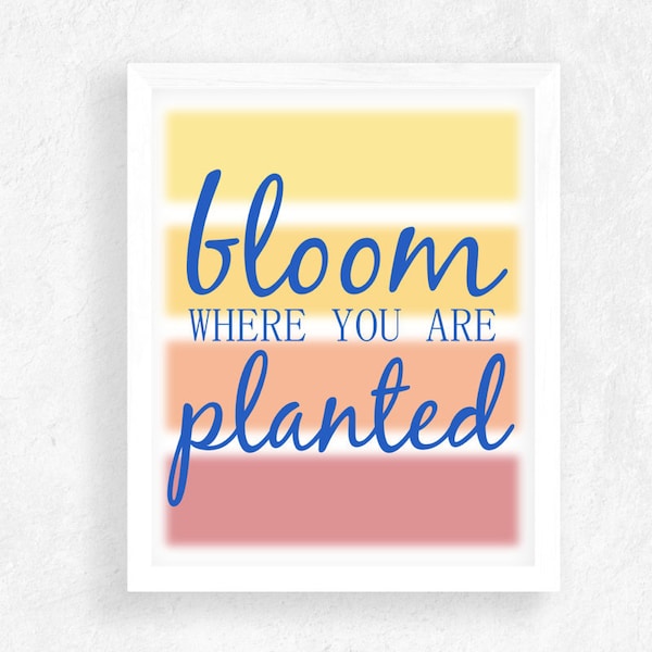 Bloom Where Planted - Etsy