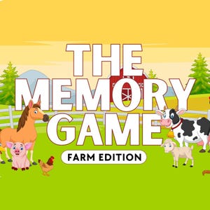 Farm Memory Game: PowerPoint-klassrumsutmaning (PDF och YouTube)