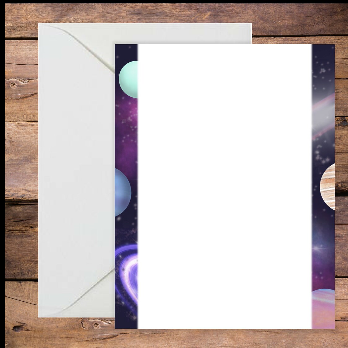 Outer Space Printable Letter Stationary/astronomy - Etsy