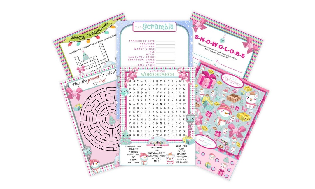 Printable Christmas Activity ~ Printable Christmas Party Games ...