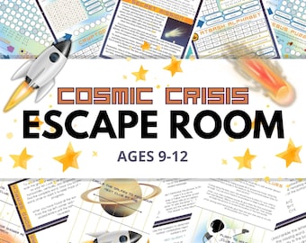 Galaxy Escape Room Kit: Space-Themed Birthday Party Game (Printable)