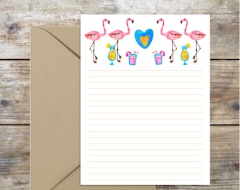 Summer Pool Party-Printable Stationary