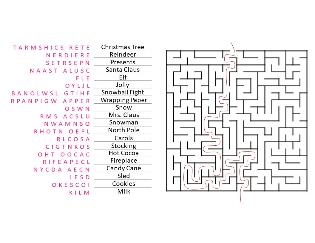 Printable Christmas Activity Printable Christmas Party Games Christmas ...