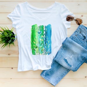 Sofortiger digitaler Download Tshirt Design PNG Sublimation Design DTF Design UVDTF Clipart grün blau Blumenmuster
