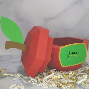 Teacher Appreciation Gift 3D Gift Box Paper Gift for Teacher Gift Box for Doctor An Apple A Day Gift Box 3D Paper Gift Box Appreciation Gift