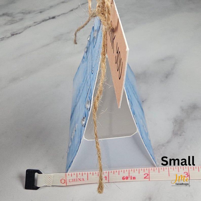 Denim Party Favors Overalls Box Denim and Diamonds Blue Jean Baby Guest Gift image 10