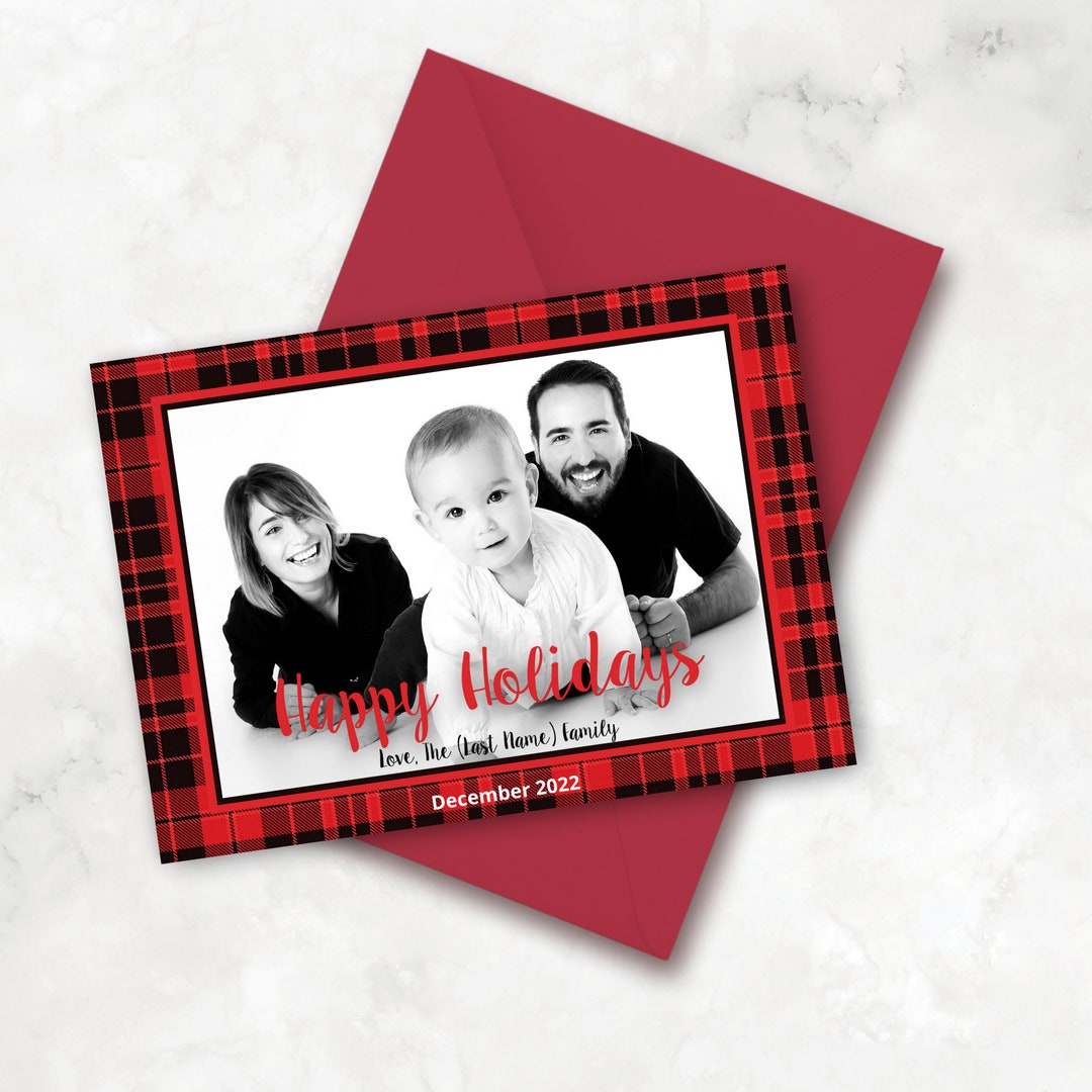 red-plaid-editable-christmas-card-5x7-printable-christmas-card-etsy