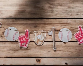 Baseball Birthday Decor Icon Banner Baseball Party Banner Batter Up Little Slugger Rookie of the Year Party Decor MVP Baby Shower All Star