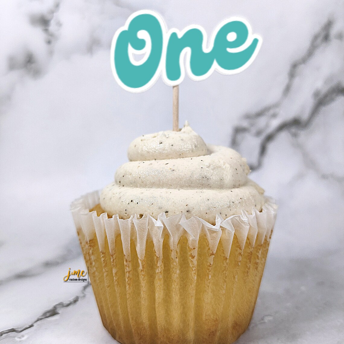 The Big One Cupcake Toppers Retro Surfer Theme First Birthday Etsy