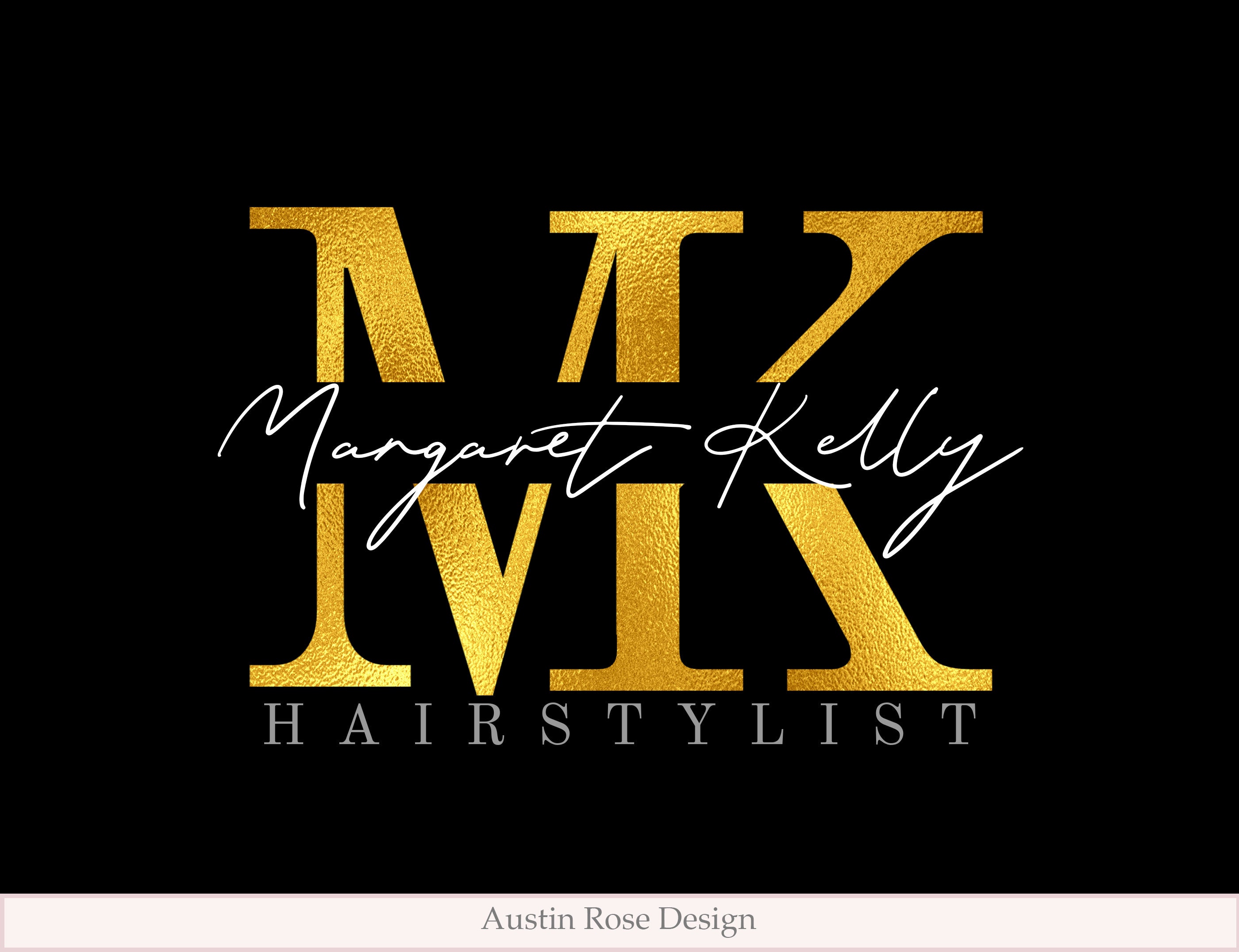 Gold and Black Logo Design Premade Luxury Logo Design Etsy