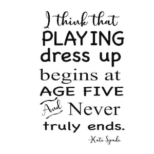 Kate Spade Dress Up Cut File