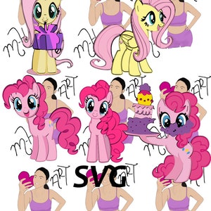 My Little Pony SVG Bundle - Cricut, cut files, layered digital