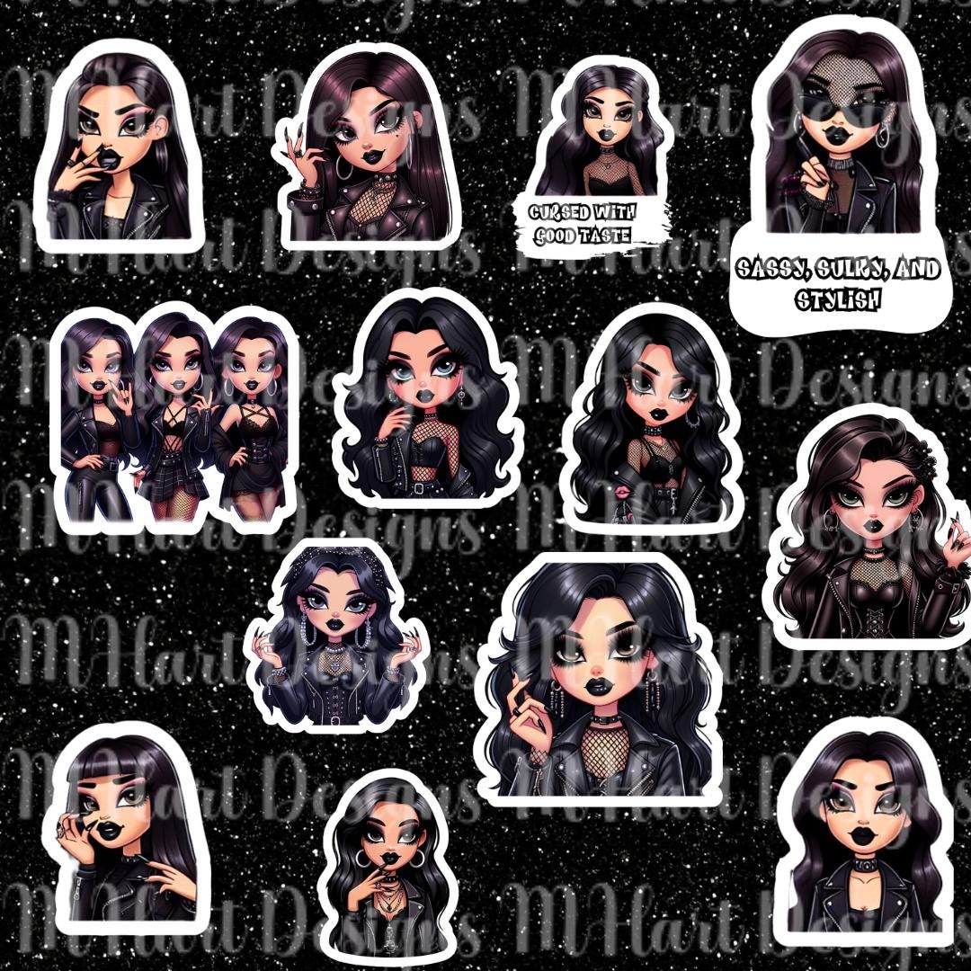 Grunge Girl Character Stickers – Alt Pngs (50+ Digital Download - Etsy