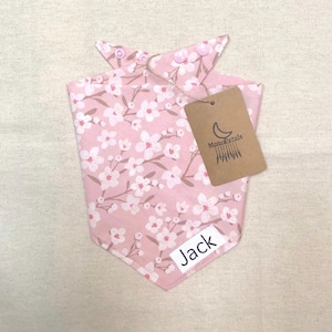 Cherry blossom dog bandana Sakura Dog bandana Japanese Kimono Dog bandana  Spring Dog Neckwear Sakura Pet Bandana Cat Cherry blossom Bandana