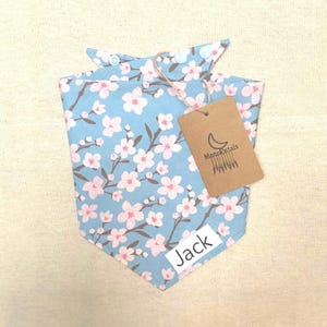 Cherry blossom dog bandana Sakura Dog bandana Japanese Kimono Dog bandana  Spring Dog Neckwear Sakura Pet Bandana Cat Cherry blossom Bandana