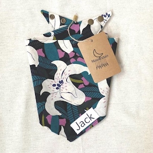 Summer Dog Bandana Floral Dog Neckwear Custom Bandana Flower Pet Bandana Cat Bandana Floral Dog Bandana Girl Lilly Dog Bandana Kimono Puppy