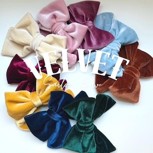 Velvet Sailor Bow for dog • Girl Bow tie Velvet • Puppy Sailor Bow • Sailor Bow Small • Sailor Bow Large • Dog Sailor Bow Girl Velvet Sailor