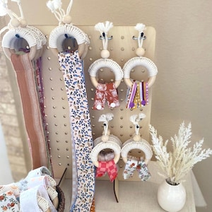 Bow holder • Headband holder • Personalized Hair Bow Organizer • Macrame Bow holder • Bow Storage • Hair Bow Holder for girl •  Bow organize