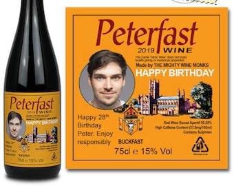 Personalised Buckfast Label with PHOTO