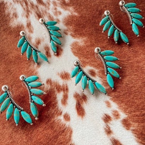 Turquoise Monet Earrings