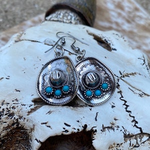 Western Hat Earrings