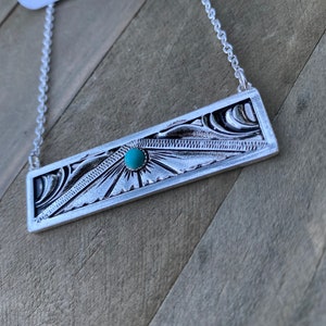 Silver Bar Necklace