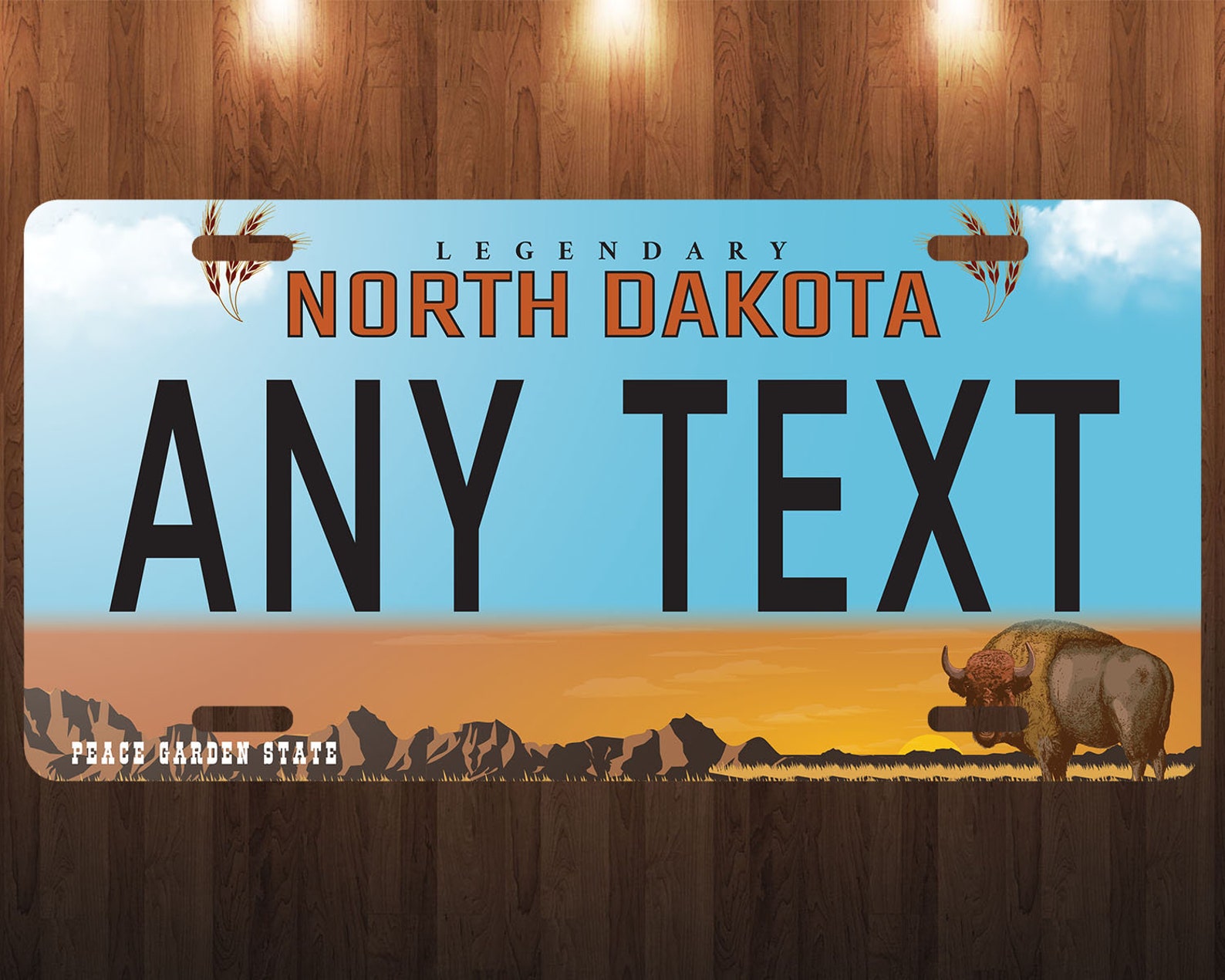 North Dakota State Custom Personalized License Plate Novelty Etsy