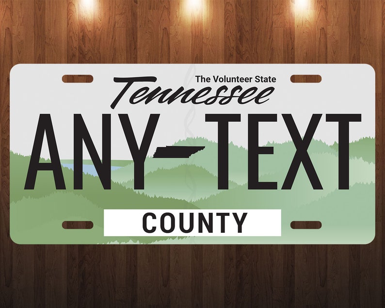 Tennessee State Custom Personalized License Plate Novelty Tag Etsy