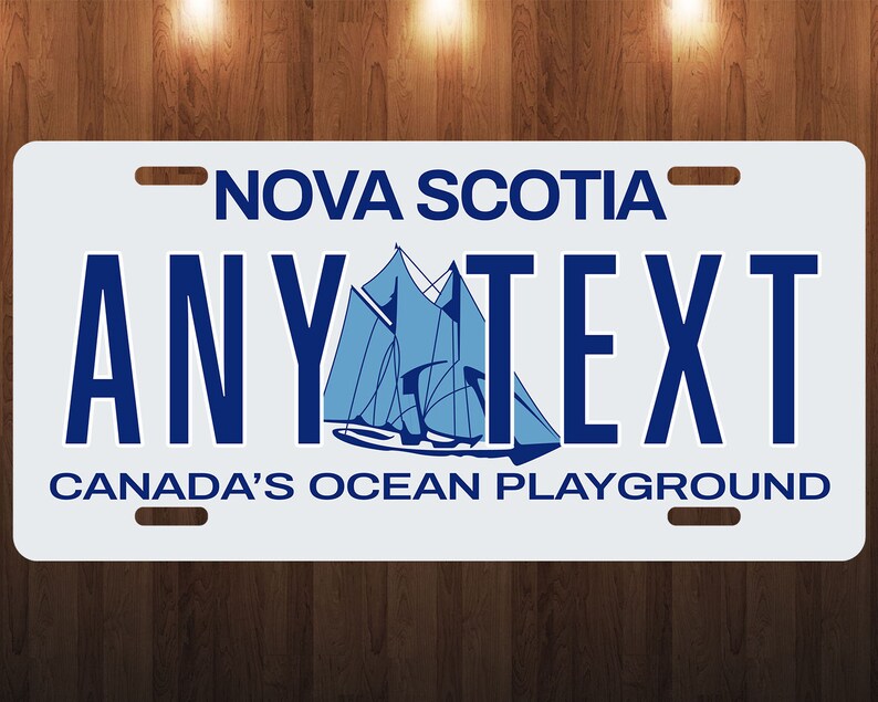 Nova Scotia Canada Custom Personalized License Plate Novelty Etsy