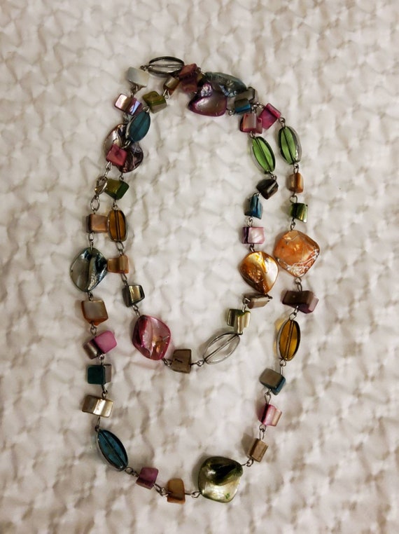 Vintage Abalone Shell Necklace