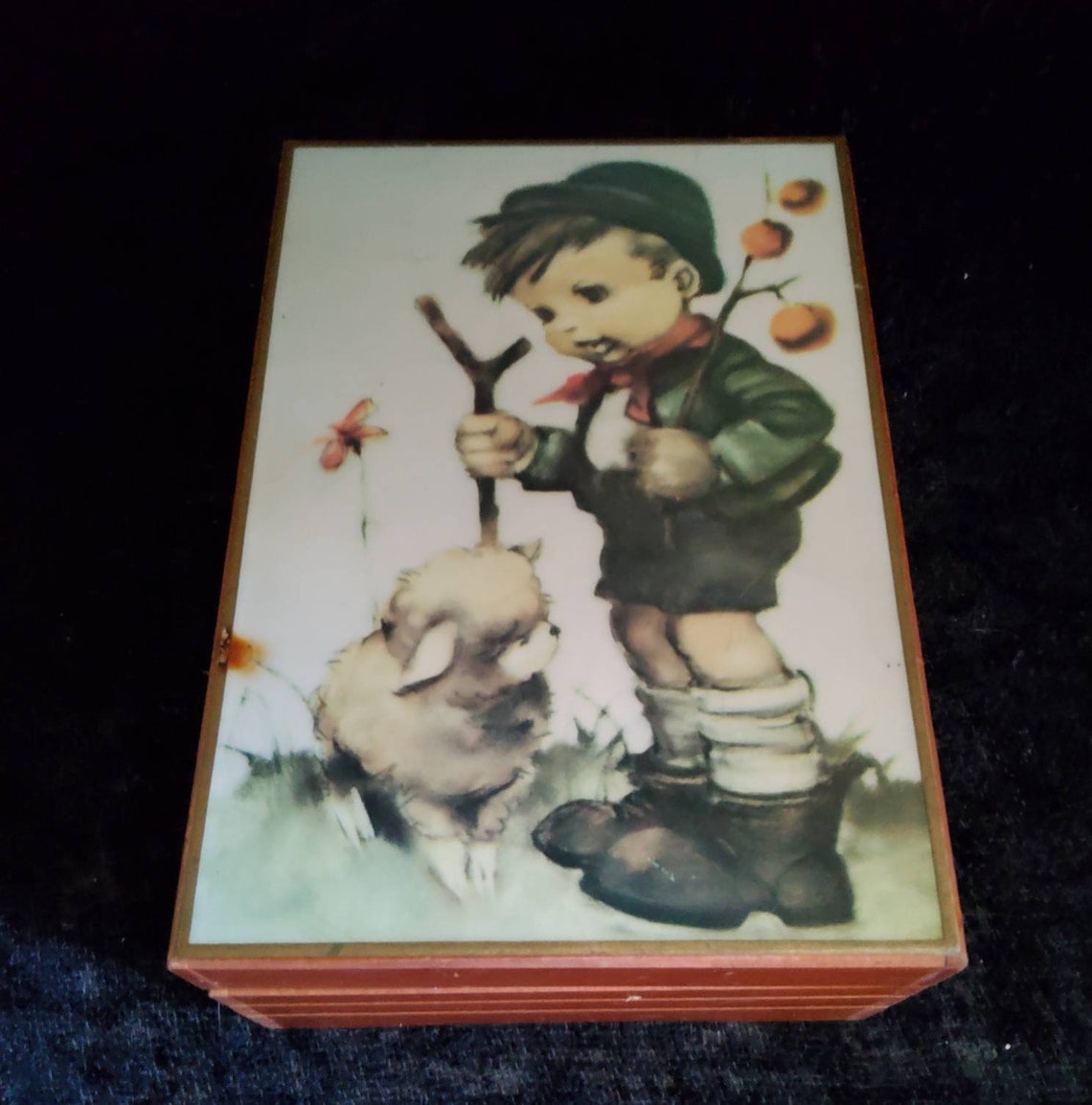 Vintage Large Hummel Music Box Jewelry Box and Two Plaques Etsy