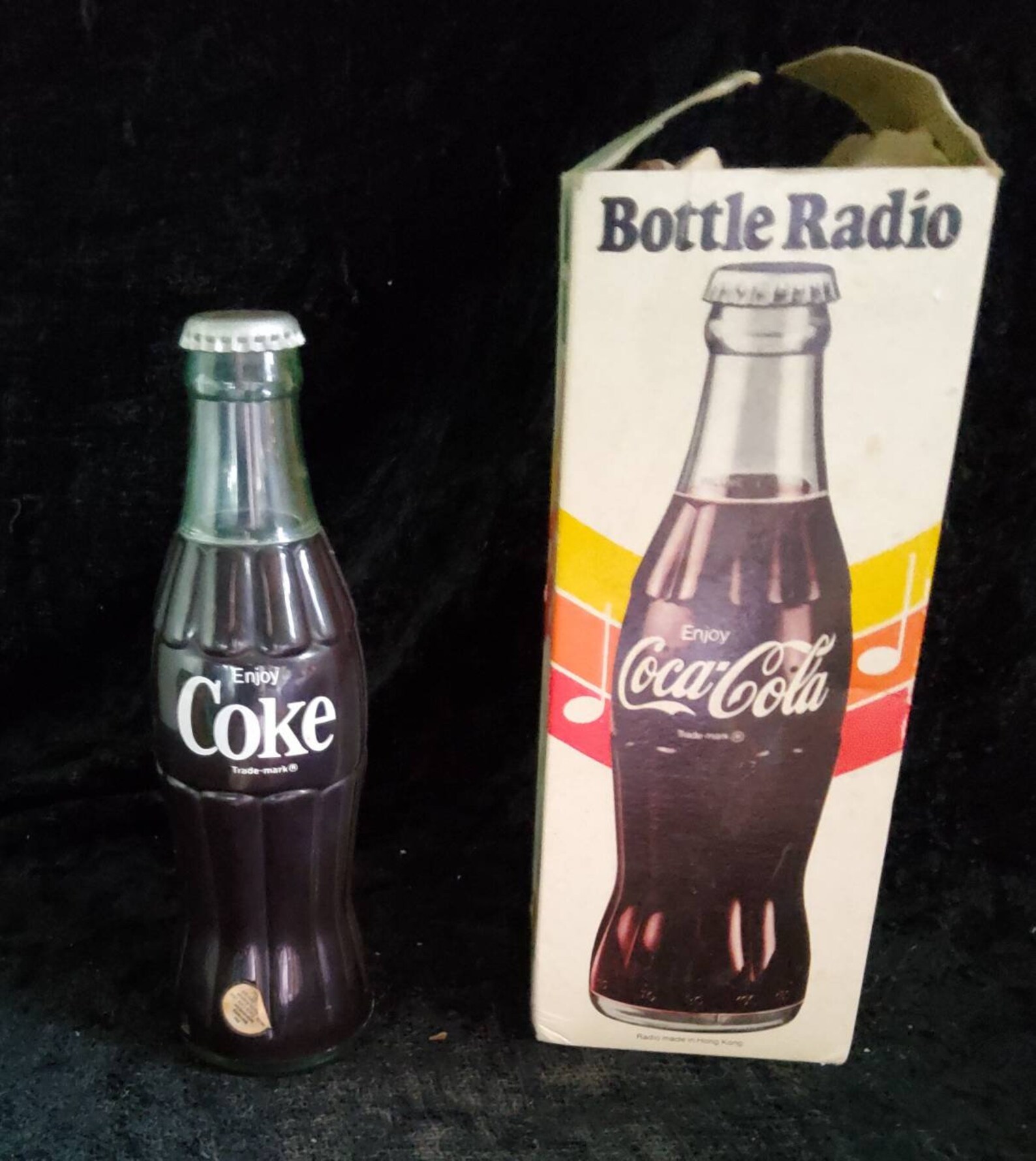 Vintage 1970's Coke Bottle Radio. Etsy