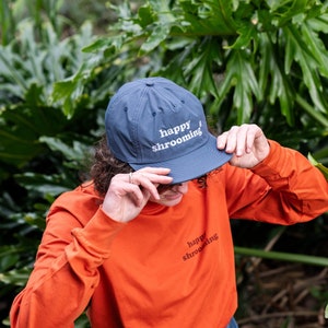 Milton Mushrooms 'Happy Shrooming' Cap (Mineral Blue)