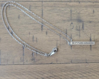 Mantra Band Inspiration Necklace