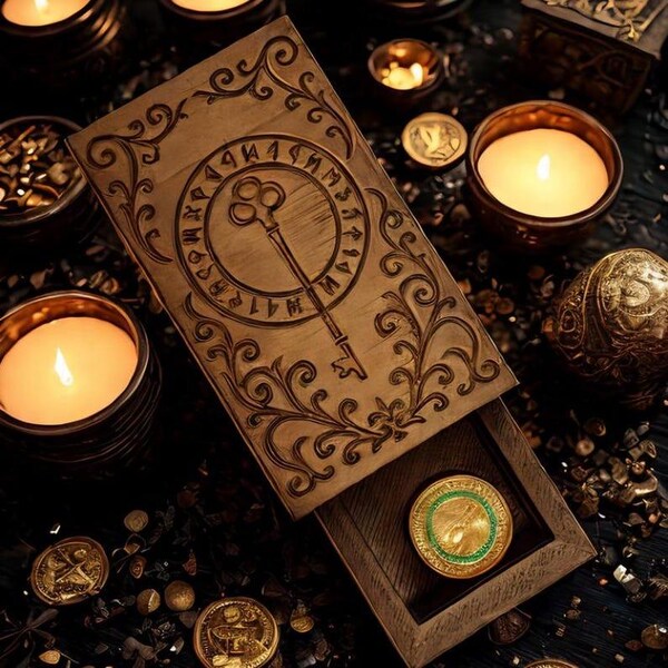 Magic Illusion Coin Box: Vanishing Trick Prop, Key design