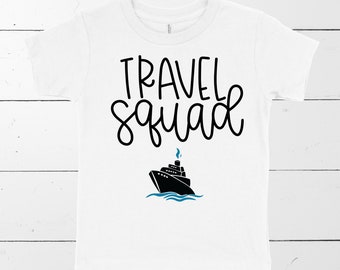 Toddler tshirt, toddler travel tshirt, toddler travel squad tshirt