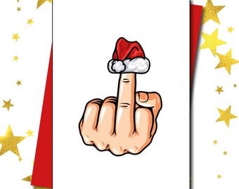 Funny Rude Christmas Card | Inappropriate Xmas Card | Offensive Christmas Card | Love Layla Australia | A5 with Envelope