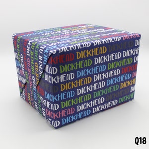 Dickhead Wrapping Paper - Wrapping Paper - Gift Wrap