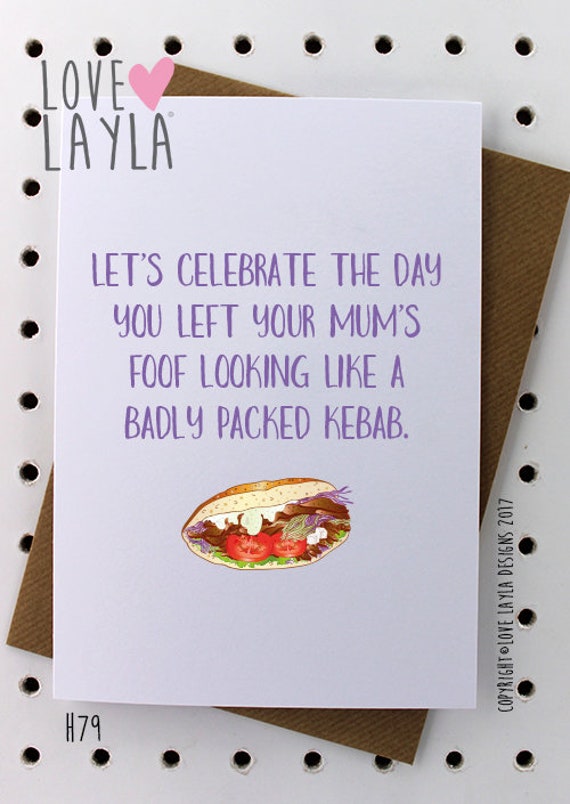 Kebab Mal Emballe Cartes D Anniversaire Etsy Kebab Mal Emballe Cartes D Anniversaire Etsy