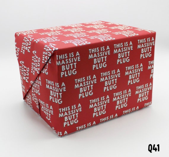 Butt Plug - Wrapping Paper - Gift Wrap - Etsy Australia