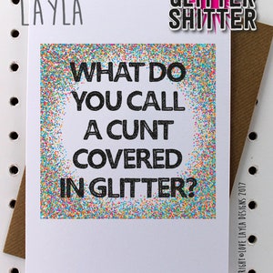 Covered in Glitter - Glitter Shitter Cards