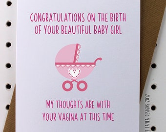 Baby Girl Card: New Baby Congratulations