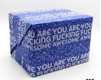 F#cking Awesome Wrap - Wrapping Paper - Gift Wrap