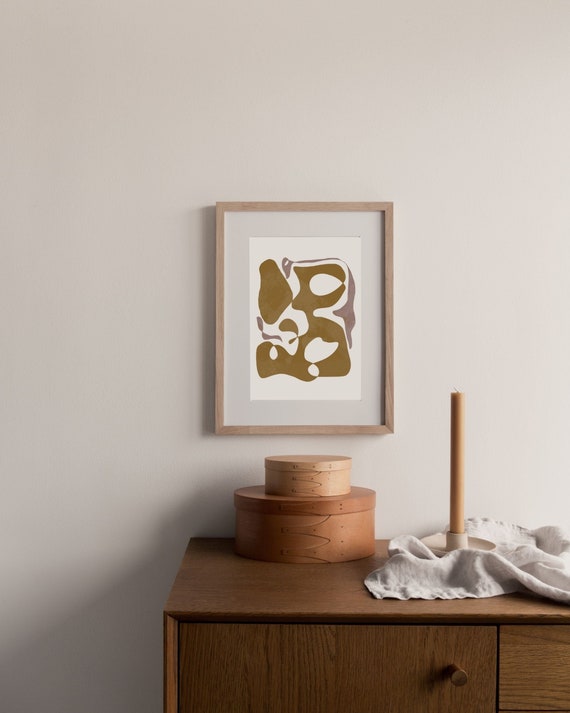 Organic wall art organic printable wallart / Art print Etsy