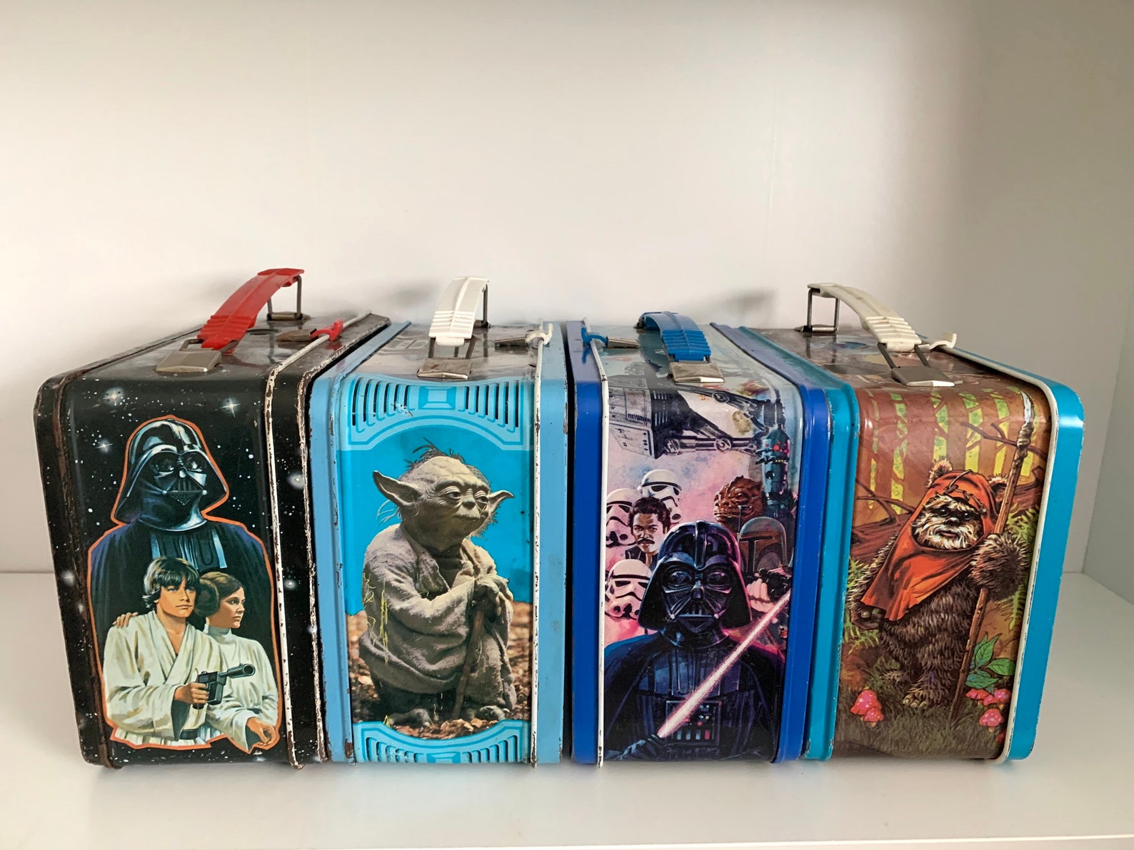 Vintage Star Wars Lunch Box Full Set 4 pieces With Thermos Etsy