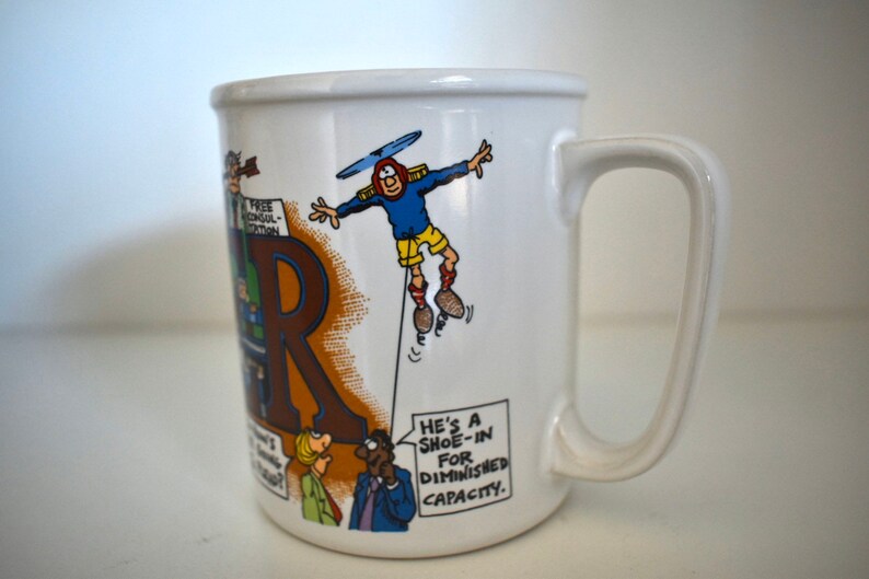 Vintage LAWYER Mug/cup Peter 1986 Treasure Masters Comics - Etsy